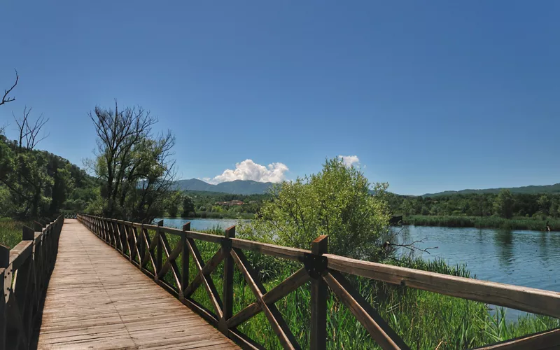 Geocaching at the Lake Posta Fibreno Regional Nature Reserve