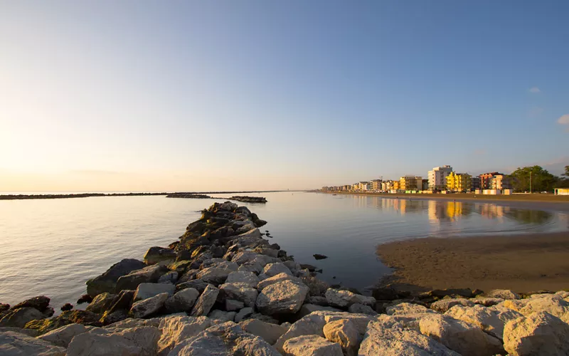 Easter egg fun by the beach of Bellaria Igea Marina