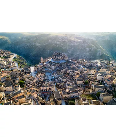 View of the city of Matera in Basilicata