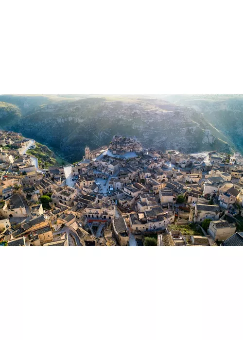 View of the city of Matera in Basilicata