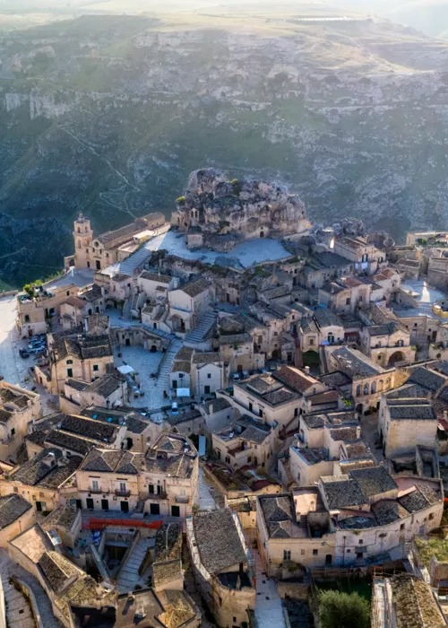 View of the city of Matera in Basilicata