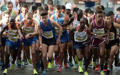 Participantes en el maratón de Castelbuono