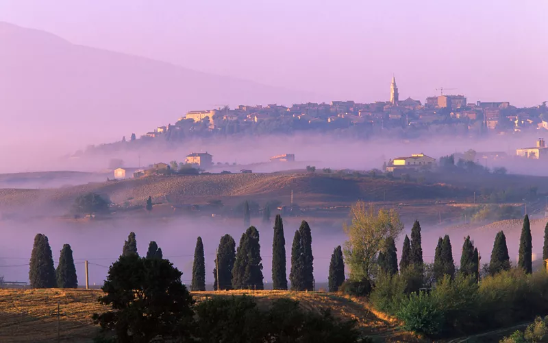 Colinas de Pienza en Toscana