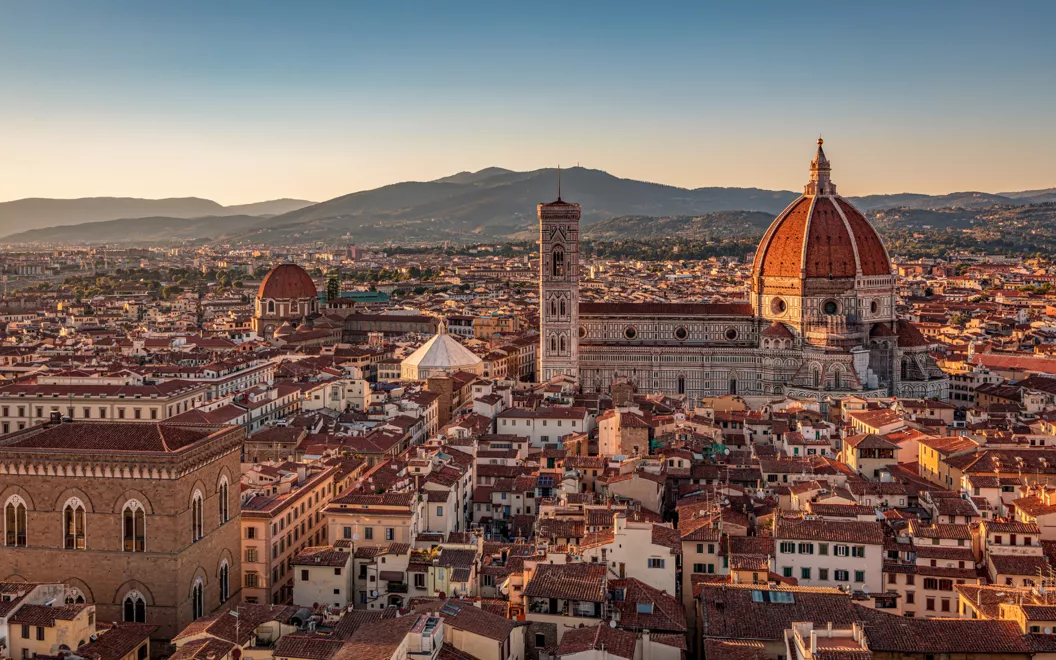 Vista su Firenze dall'alto