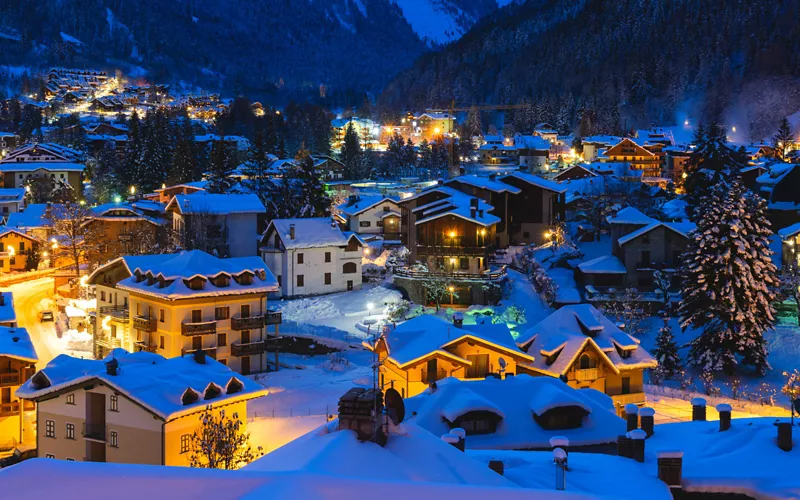 Ponte di Legno during winter