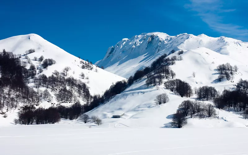 Snowy mountains of the Matese massif