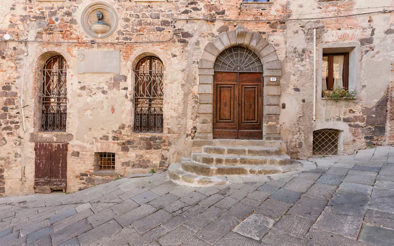 Historic center of Radicofani in Tuscany