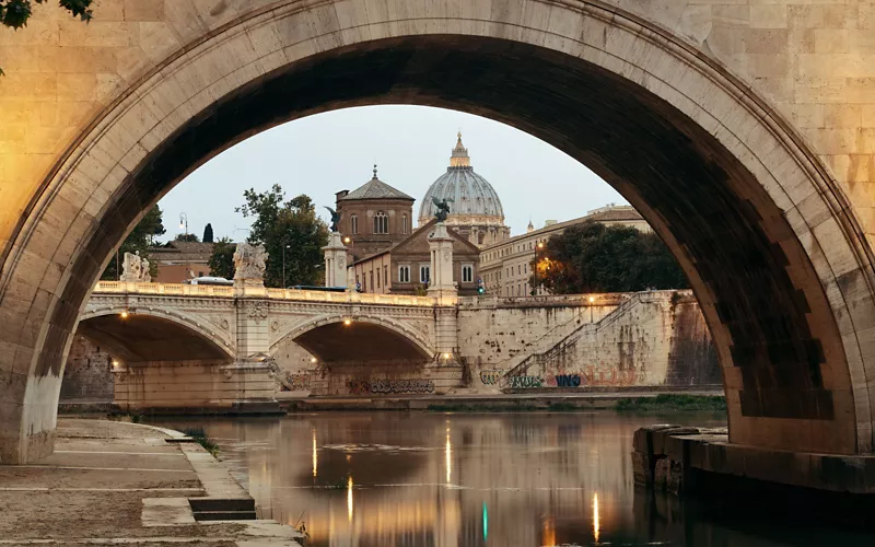 Scorcio sul Ponte Sant'Angelo