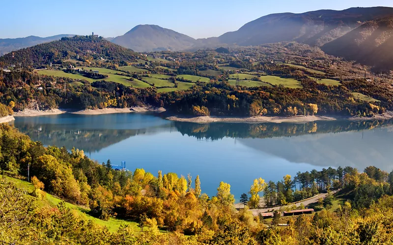 los lagos de suviana y brasimone