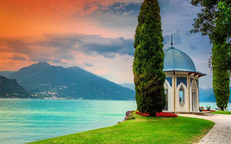 Los jardines de Villa Melzi d 'Eril en Bellagio