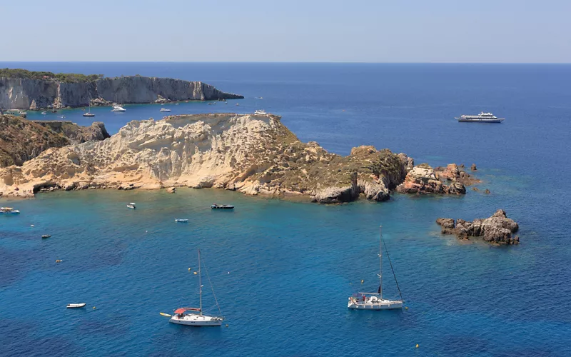 A boat ride around the Tremiti Islands