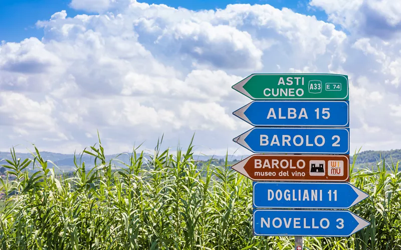 Road signs in Italy