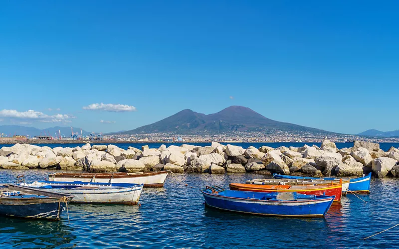 Louis Vuitton and the steps that lead up from the store in Via dei Mille in  Naples, Italy