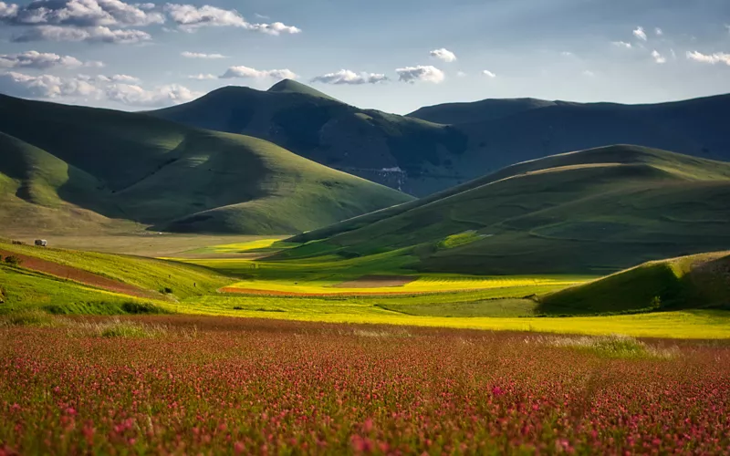 Sibillini Mountains in Le Marche