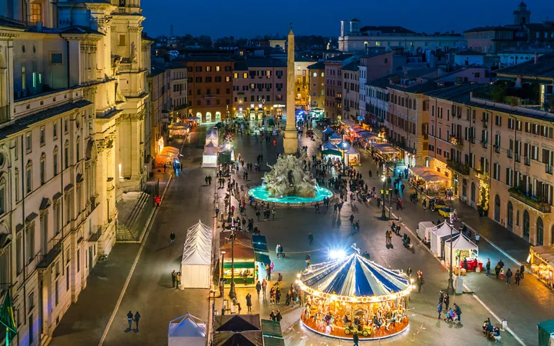 mercados de navidad en roma