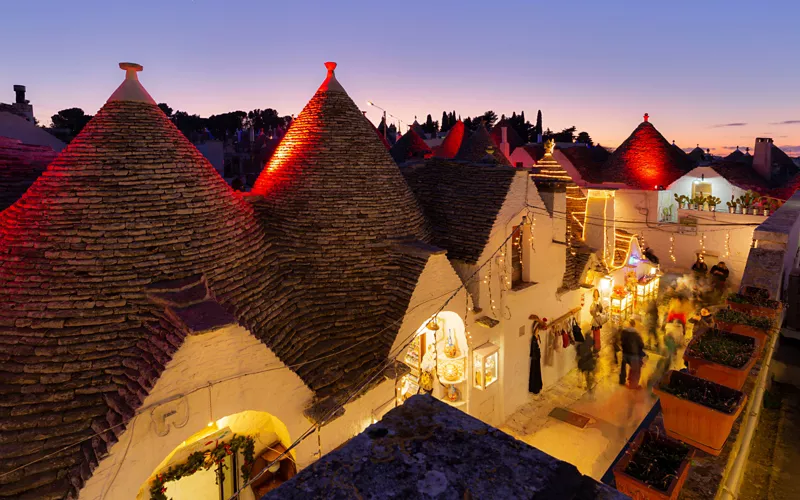 mercados navideños sin barreras de alberobello
