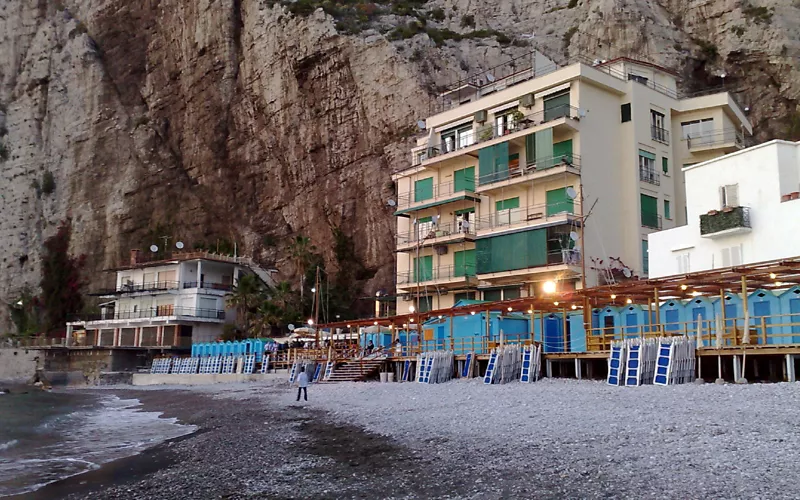 As praias de Meta di Sorrento