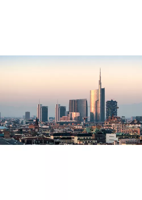 View of Milan's buildings