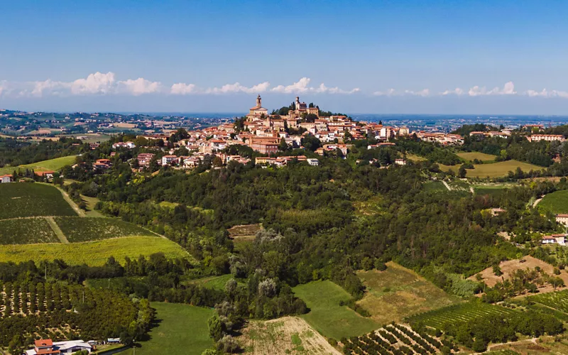 Escenario con vistas en Monferrato