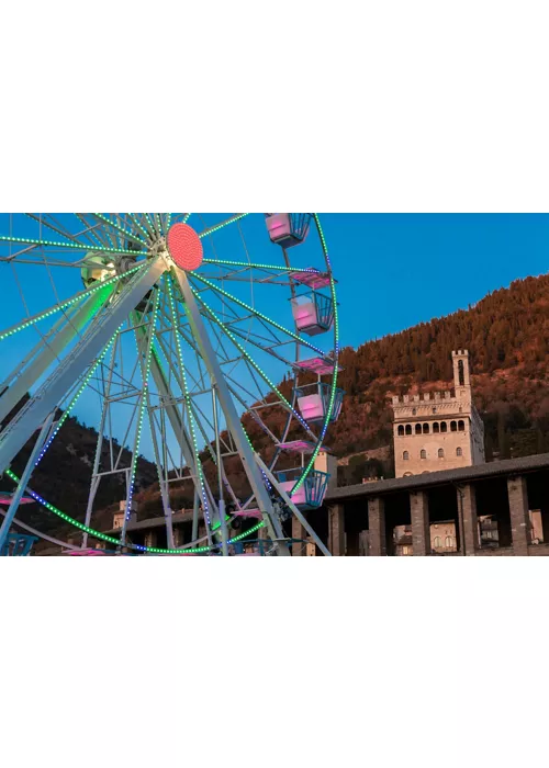 the cable car in Gubbio