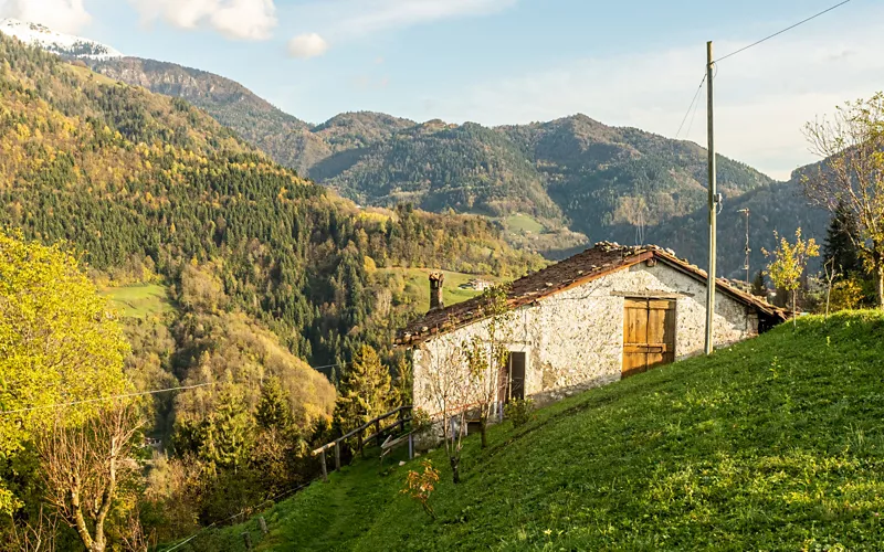 Al norte: manzanas, cabras de montaña y actividades de pastoreo