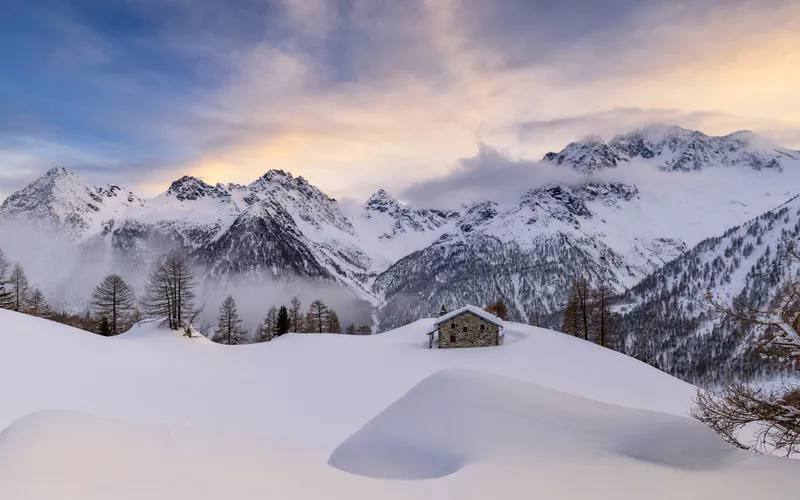 A mountain hut in Valtellina