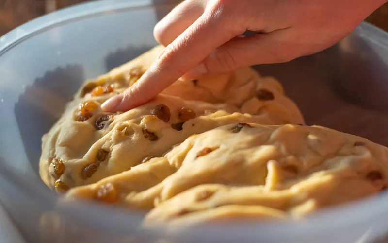 Pane dolce con zibibbo