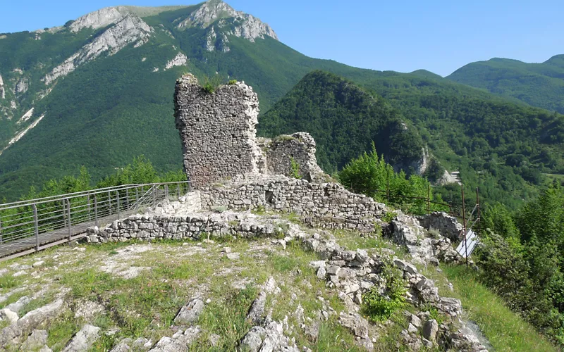Il panorama da Castel Manfrino