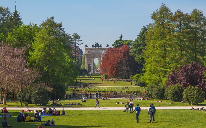 Parque Sempione en Milán