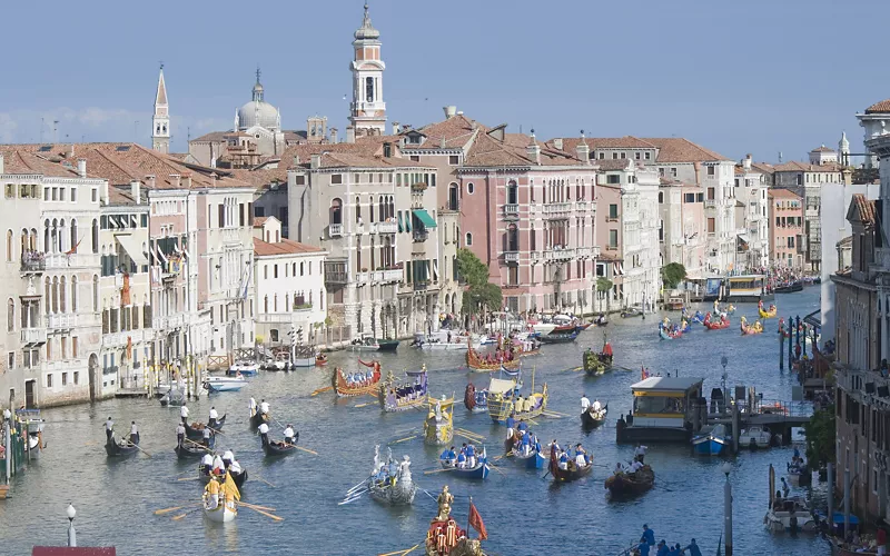  La ruta de la Regata Histórica de Venecia