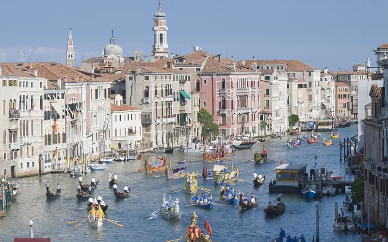 Il percorso della Regata Storica di Venezia