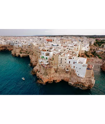 View of the centre of Polignano a Mare