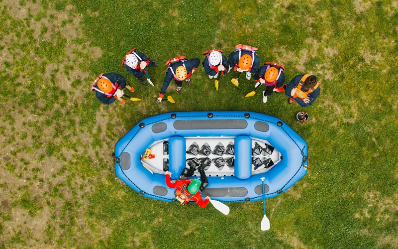 Rafting suave para familias y bajadas adrenalínicas