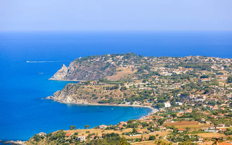Vista sulle coste della Calabria