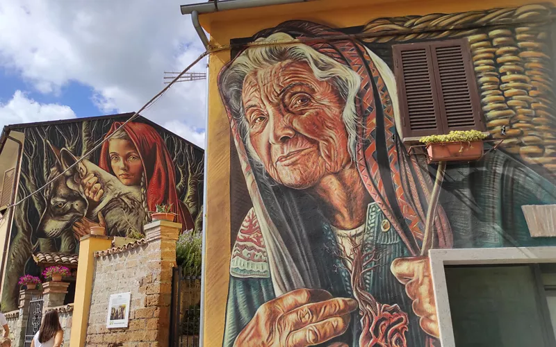 Roccalvecce, ein Spaziergang durch die Märchenwelt
