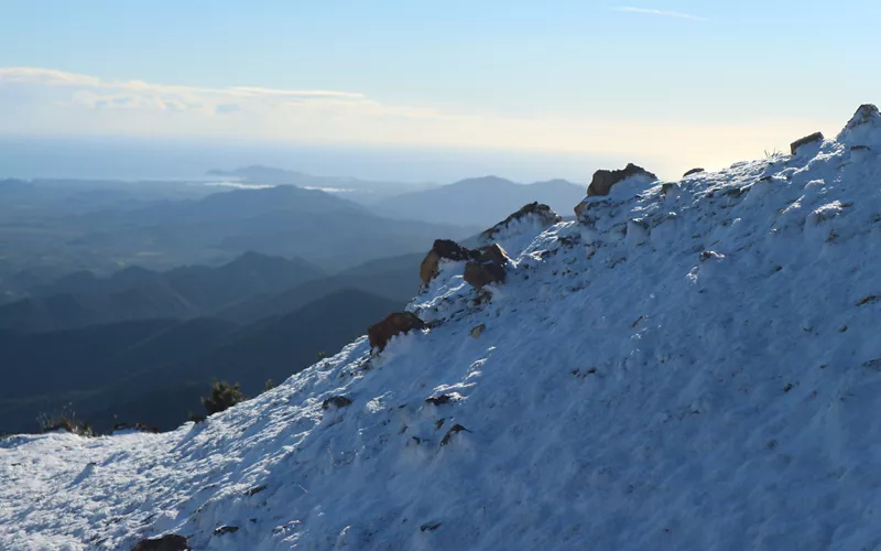 Snow-covered mountain