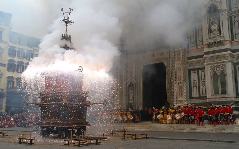 Explosión del carro en Florencia