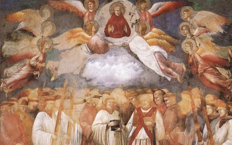 Basilica superiore di San Francesco di Assisi – Morte di San Francesco di Giotto