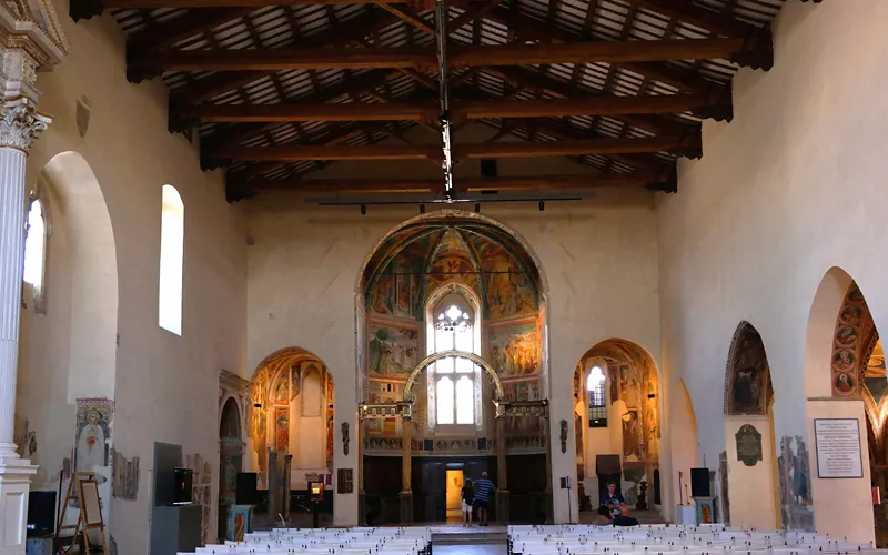 Kirche San Francesco in Montefalco – Fresko der Madonna del Soccorso