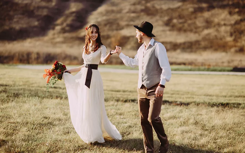 boda campestre con espíritu bohemio