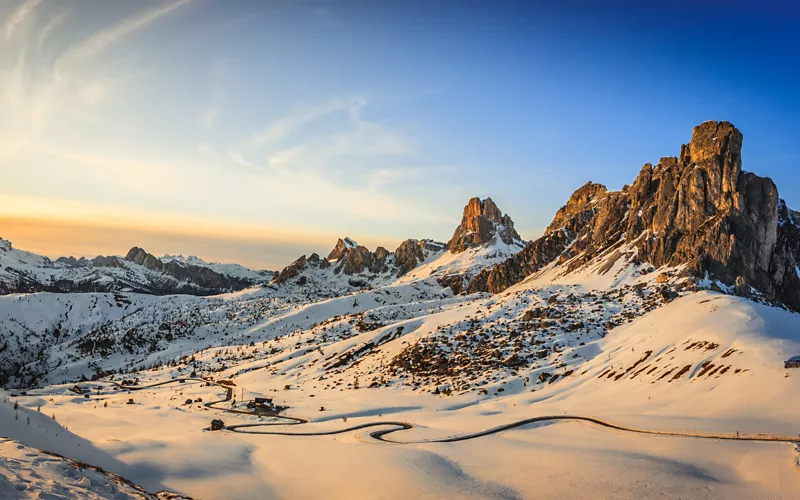 Giau Pass in the Dolomites