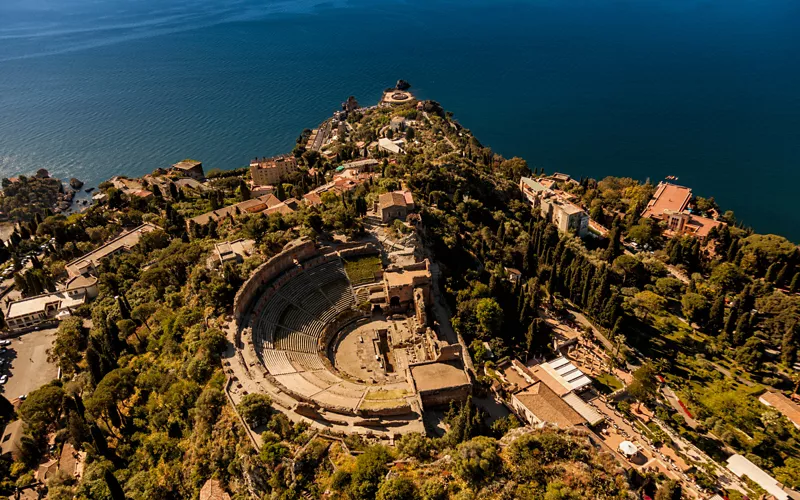 taormina dall'alto