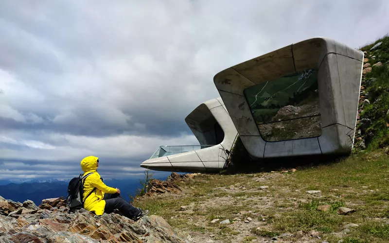 The temples of Messner Mountain Museum: Corones and Ripa