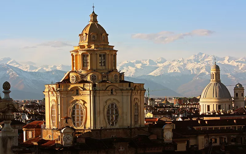 monumenti al tramonto torino