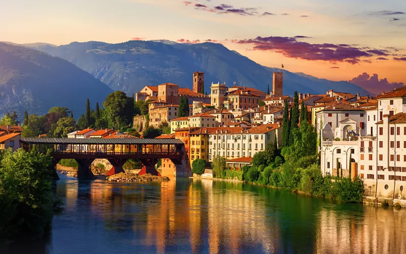 bassano del grappa tramonto