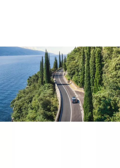 Road alongside Lake Garda