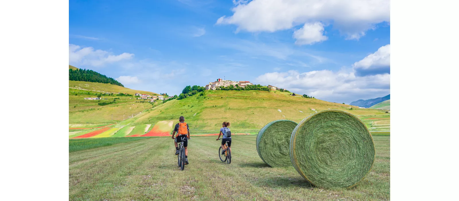 Umbría, pedaleando hacia Nursia: de Preci a Castelluccio