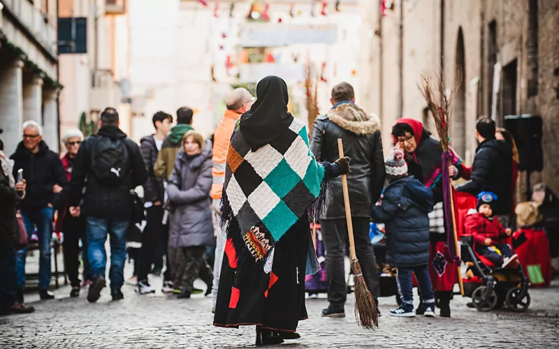 Befana festival in Urbania - Epiphany in Italy 