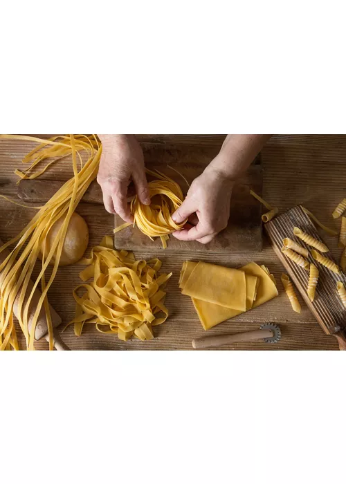 Preparing different types of pasta