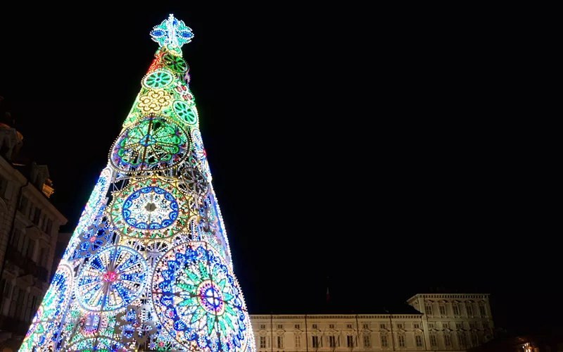 christmas tree in turin